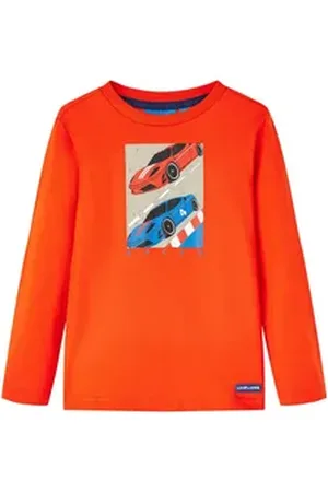 vidaXL Langarmshirt Kinder-Langarmshirt Hellorange 140 140 (9-10 J)