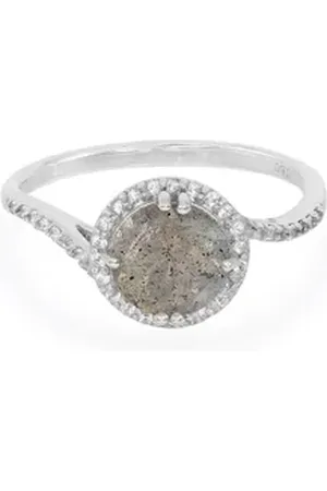 Cavill Silberring Rumänischer Spektrolith 925 Silber Ring, 1,08ct (1-tlg) beige|silberfarben