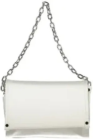 VALENTINO BAGS Umhängetasche, Stilvolle Damen-Schultertasche in Weiß mit Kettenriemen - Recycelt