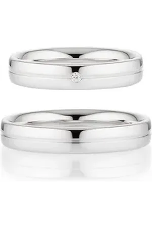 Bruno Banani Trauring Schmuck Geschenk Ehering Hochzeit Damenring Herrenring, wahlweise mit oder ohne Brillant, Made in Germany silberfarben 56