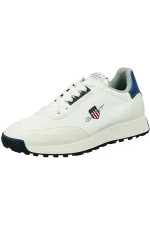 GANT Garold Sneaker, Schnürschuh, Freizeitschuh im Materialmix blau|weiß 43 EU