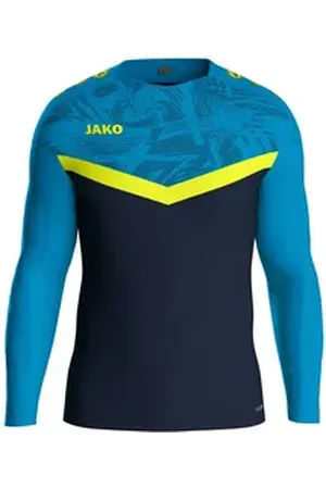Jako Kapuzenpullover 8824 Sweat Iconic blau|gelb 116