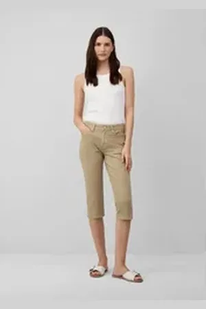 QS by s.Oliver 7/8-Jeans Capri-Jeans Betsy / Slim Fit / Mid Rise / Slim Leg braun 44