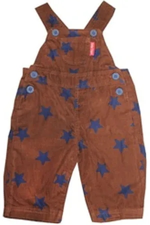Toby Tiger Latzhose Cord Latzhose mit Sternen Print braun 92