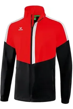 Erima Regenjacke Squad Regenjacke Kids Regenjacken Kinder Atmungsaktivität rot|schwarz 164