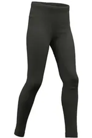 Hermko Leggings 402720 Kinder Leggings aus Merinowolle/Tencel Mädchen Jungen schwarz 164