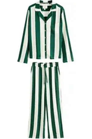 Next Pyjama Pyjama mit Knopfleiste (2 tlg) grün 52 (Normalgröße)