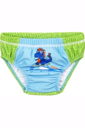Playshoes Windeln, UV-Schutz Windelhose Dino, Größe: 86/92, Farbe: blau/grün blau|grün