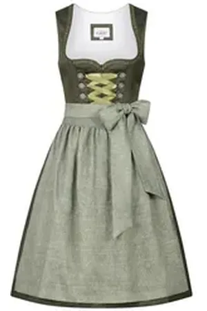 Nübler Trachtenkleid Mididirndl Ginger in Grün von grün 46