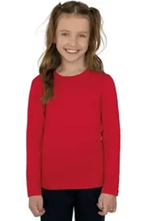 Trigema Longsleeve Langarmshirt (1-tlg) rot 104