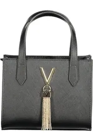 VALENTINO BAGS Umhängetasche, Stylische Schwarze Damentasche mit Kontrasten & Recyclingmaterial