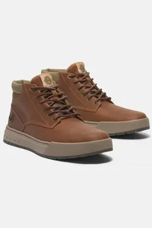 Timberland MAPLE GROVEMID LACE UP SNEAKER Schnürboots Winterschuhe, Sneakerboots, Winterboots braun|orange 47,5 EU