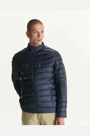 Jott Steppjacke DAVID Daunenjacke im Bikerstil blau XXL