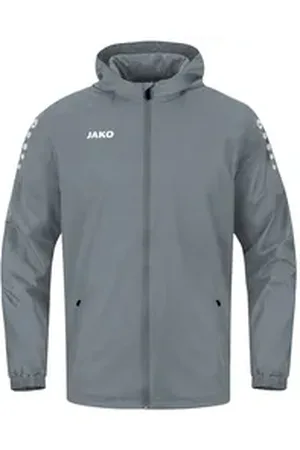 Jako Regenjacke Team 2.0 Allwetterjacke Dunkel Kapuzenjacken Atmungsaktivität grau 2XL