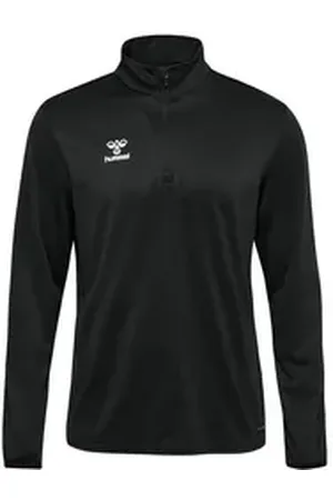 Hummel Sweatjacke Essential Half-Zip Sweatshirt Polyester rot|schwarz S