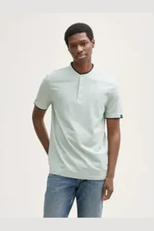 TOM TAILOR Denim Poloshirt Piqué Poloshirt mit Stehkragen XXL