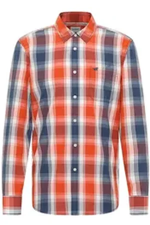 Mustang Langarmhemd Herren Style Chester bunt XXL