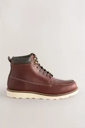 Next Lederstiefel Schnürstiefelette (1-tlg) braun 43 EU