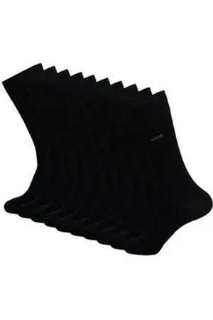 HUGO BOSS Businesssocken RS Uni Color CC (5-Paar) mit dezentem Markenschriftzug schwarz 39-42