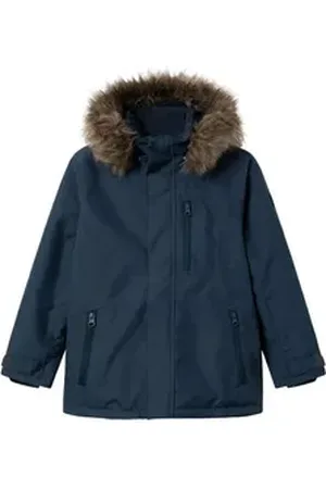 NAME IT Skijacke NKMSNOW10 SKI JACKET SOLID FO NOOS blau 158