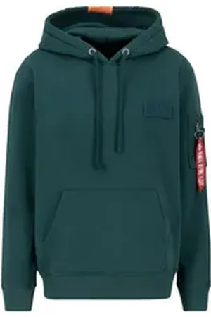 Alpha Industries Hoodie Men - Hoodies Red Stripe Hoodie grün 3 XL