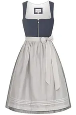 Nübler Trachtenkleid Midi Dirndl Katharina in Blau von blau 30