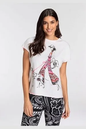 Sportalm Kitzbühel Rundhalsshirt mit Frontprint weiß 46