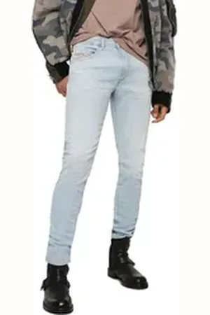 Diesel Skinny-fit-Jeans Thommer 081AR Herren Jeans Hose Regular Slim Skinny blau W31