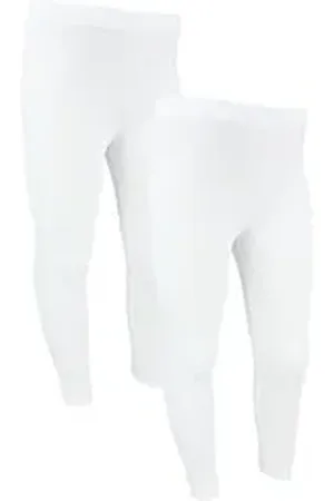 TupTam Leggings Mädchen Lange Leggings Unifarbe 2er Pack weiß 152