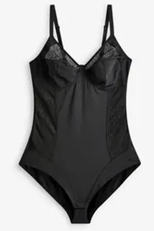 Next Miederbody Nahtloser Mikrofaser-Body mit Rundum-Stützeffekt (1-tlg) schwarz 90D (GB: 40D)