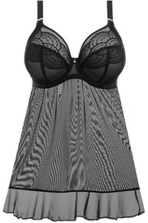 Elomi Negligé Priya Babydoll G-K Cup schwarz 95K