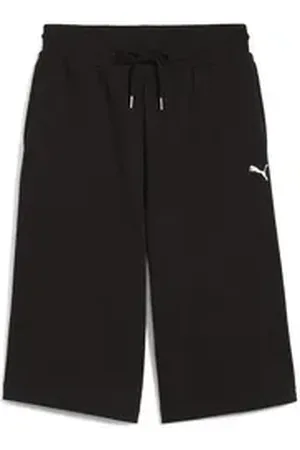 PUMA Sporthose WARDROBE ESS Kurze Relaxed Fit 14" Jorts Damen schwarz L
