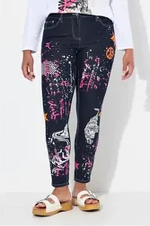 Angel of Style Angel of Style 5-Pocket-Jeans Jeans Slim Fit Print-Mix 5-Pocket blau 54
