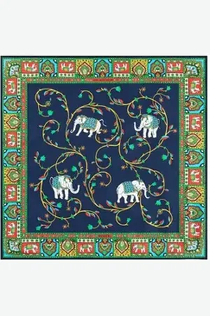 ROECKL Nickituch Elephant House Tücher blau