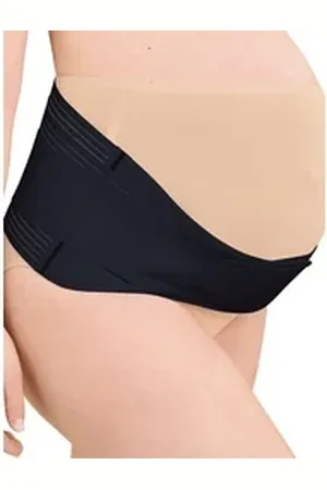 Anita Maternity Schwangerschaftsgürtel Schwangerschafts-Gurt BabyBelt+ (Stück, 1-St) Materialmix schwarz XS