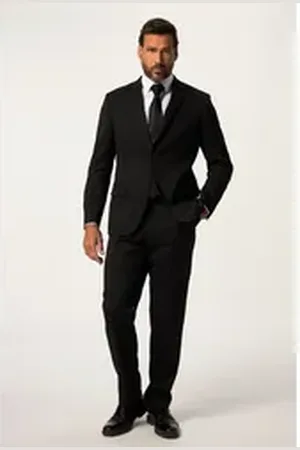JP 1880 Anzug JP Fashion Anzug KONAN Business FLEXNAMIC® schwarz 66
