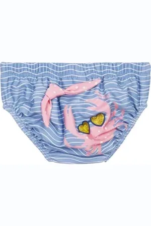 Playshoes Windeln, UV-Schutz Windelhose Krebs, Größe: 74/80, Farbe: blau/pink blau|bunt