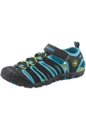Dockers By Gerli Sandale, Badesandale, Klettschuh, Trekkingschuh mit Klettverschluss blau|schwarz 39 EU