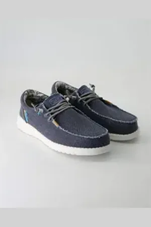 FUSION Jack Jute navy Slipper blau 46 EU