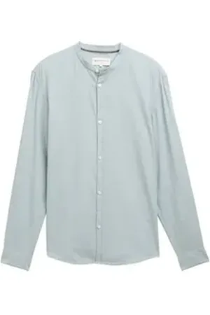 TOM TAILOR Denim Langarmhemd fitted structured shirt L