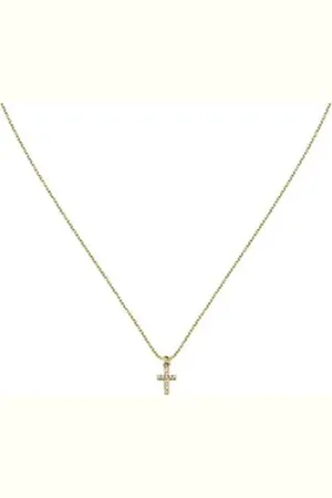 La Petite Story Collier Damen-Kette 925er Silber Zirkonia gelb|goldfarben