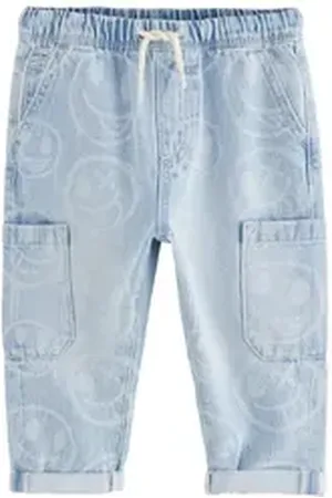 Next 5-Pocket-Jeans Jeans mit Laserdruck aus 100 % Baumwolle (1-tlg) blau 74-80 (9-12 Mon,)