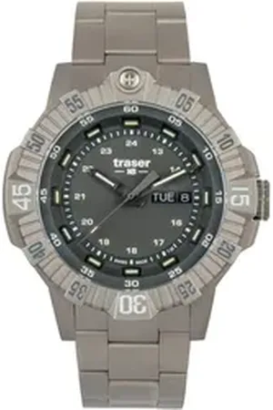 Traser Quarzuhr H3 110666 Tactical Grau Titan Herrenuhr 46mm 20ATM H3 110666 Tactical Grau Titan Herrenuhr 46mm 20ATM