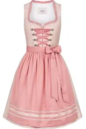 Nübler Trachtenkleid Midi Dirndl Lisa in Apricot von 40