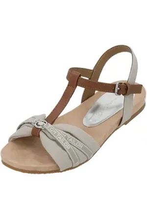 TOM TAILOR 5390220008 Keilsandalette beige|weiß 39 EU
