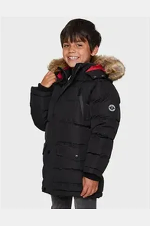 Threadboys Steppjacke Puffer Hugos mit Kapuze schwarz 7-8 yrs