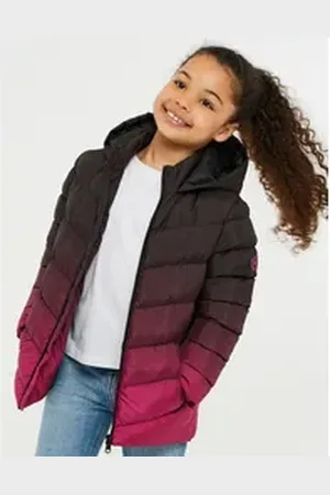 Threadgirls Steppmantel THB Ombre Hooded Ivy (1-tlg) mit tollem Farbverlauf lila 7-8 yrs