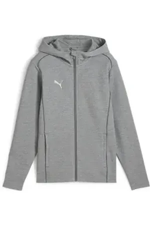 PUMA Sweatjacke Herren Sweatjacke teamFINAL Casuals Hooded Jkt 658528 grau L