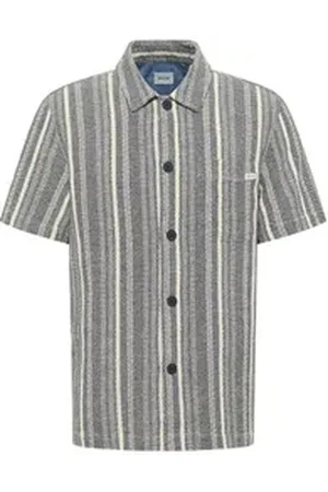 Mustang Kurzarmhemd Herren Style Holiday blau L