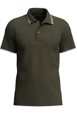 Fynch-Hatton Poloshirt mit Logostickerei grün 4XL